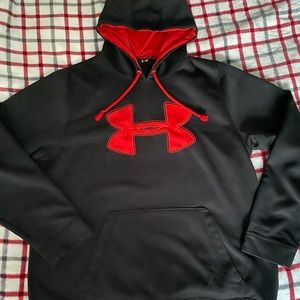 Under armor sweatshirt black and red